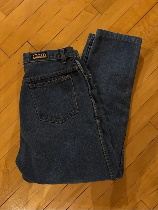 Women’s Straight Jeans in Dark Blue Denim - Picture 1 of 4